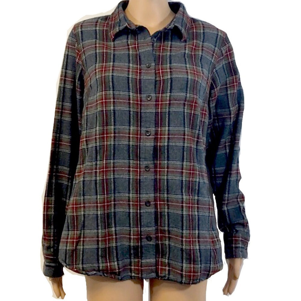 L.L. Bean Slightly Fitted Flannel Sz M